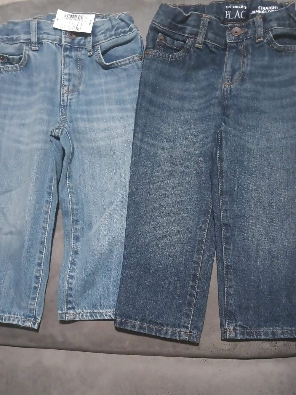 The Children's Place Boy's Straight Jeans - Light Blue & Dark Blue Size: 2T